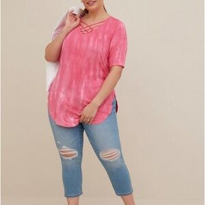TORRID | Favorite Tunic Super Soft V-Neck Strappy Tunic Tee